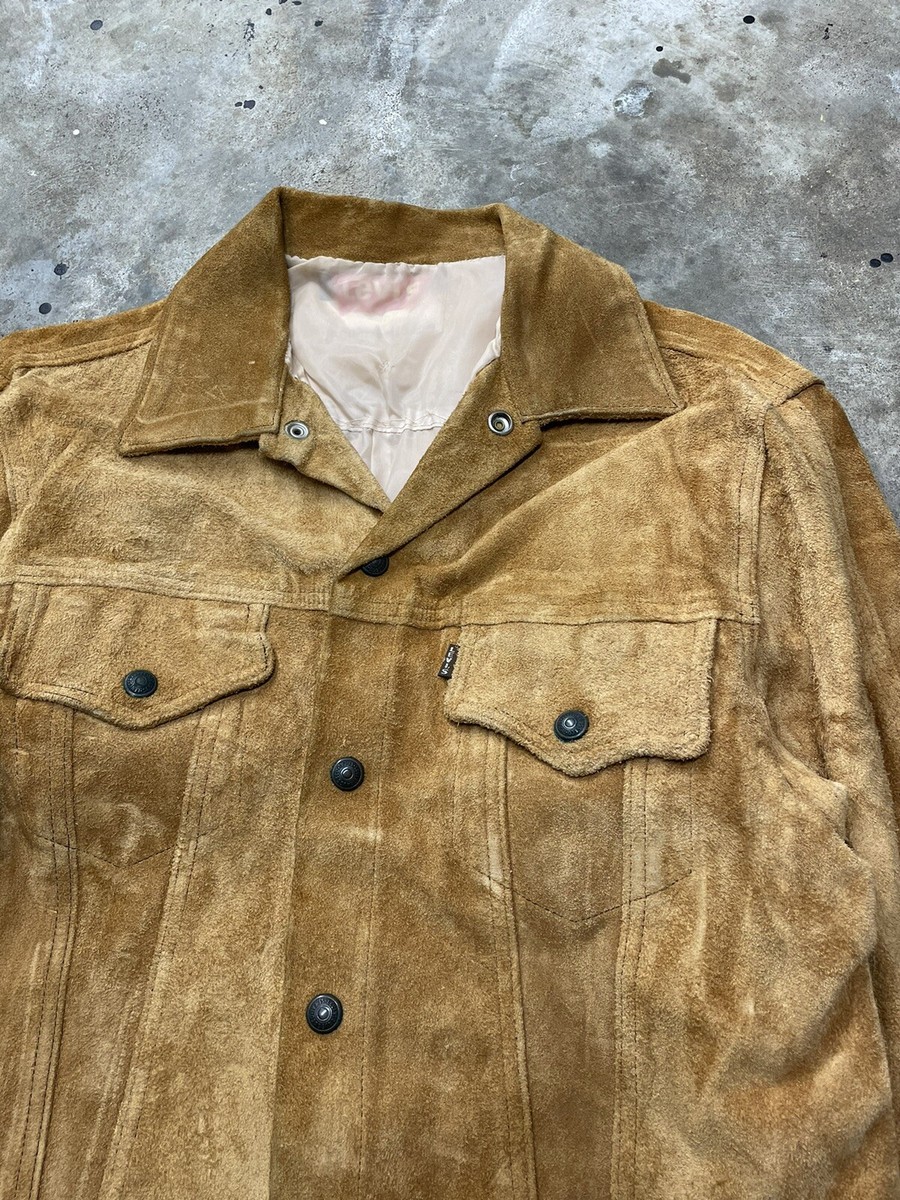 60s Levi's Big E ￼￼ Suede Longhorn Western Trucker Jacket