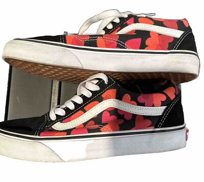 VANS HEARTS Old Skool Shoes Womens Sizes VALENTINES Heart