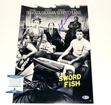 ACTOR JOHN TRAVOLTA SIGNED 'SWORDFISH' 12x18 MOVIE POSTER PHOTO BECKETT COA BAS