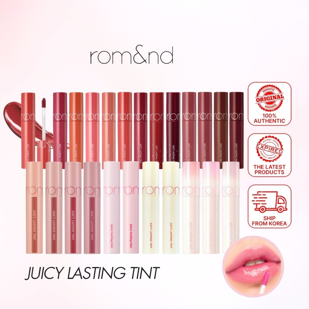 ROMAND Juicy Lasting Lip Tint 3.5g (No.1~No.39) – Glossy & Vivid K