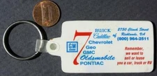 '80s Redlands Virginia Cadillac Buick Chevrolet Geo Oldsmobile Pontiac keychain-