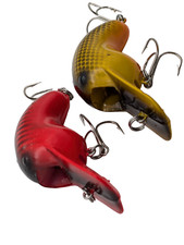 Lot Of 2 AQUASONIC THE HOLE IDEA SCALE 1 3/4" Crankbait Fishing Lure-Free Ship.