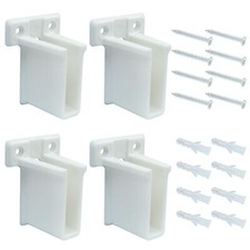 12 Pcs Wire Shelf End Brackets Wall Mount Shelf Brackets for Shelves Closet C...