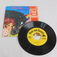 Black Beauty Book And Record Peter Pan Records 45 RPM Anna Sewell Ozni Brown