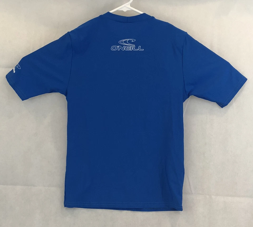 O'Neill Youth Sz 16 Rash Guard swim top Blue SPF 50 short sleeve crew Unisex - Image 4 of 4