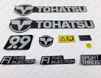 Tohatsu 9.9HP Four Stroke Efi Outboard Engine Decals Sticker Set 9.9 HP