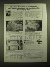 1987 The Company Store Down Comforters Ad - European Hi-Loft, Karo Step