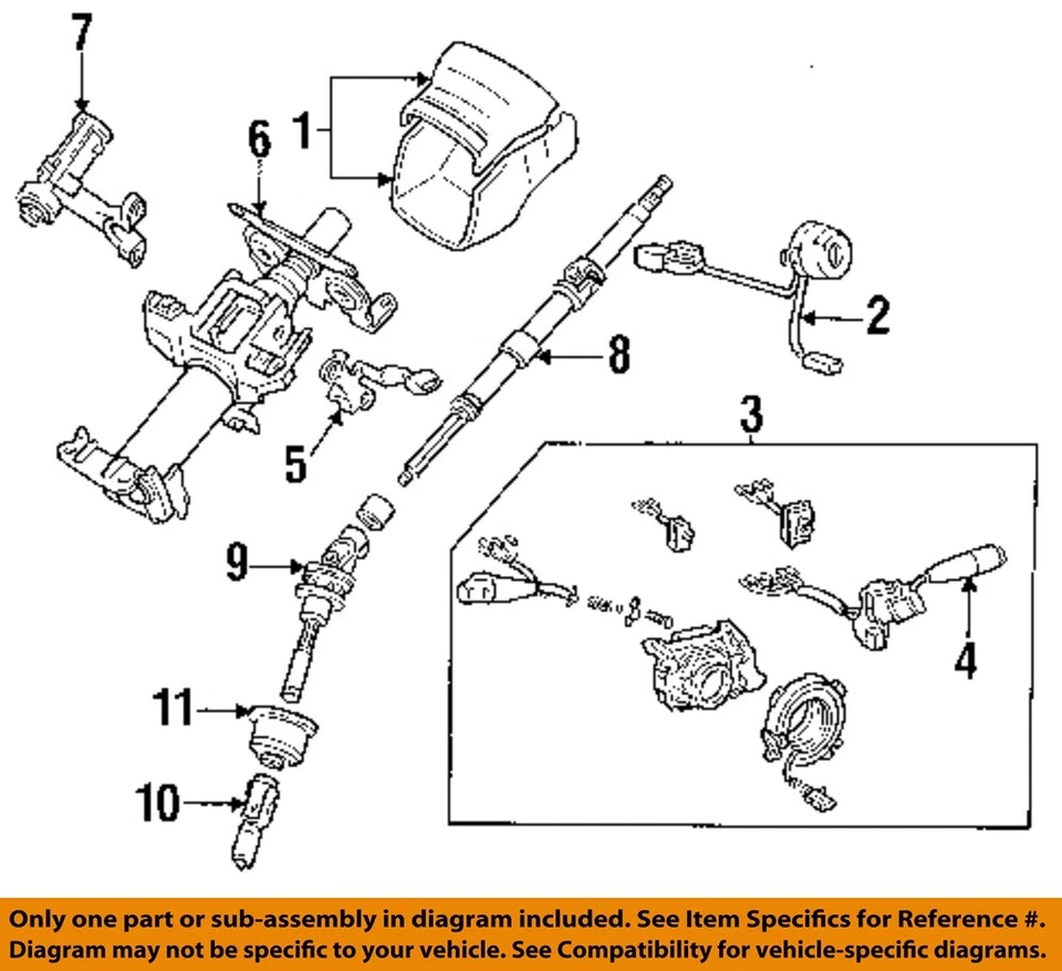 Interruptor de encendido usado se adapta a: Toyota Camry 1992 grado A Foto 3 de 4