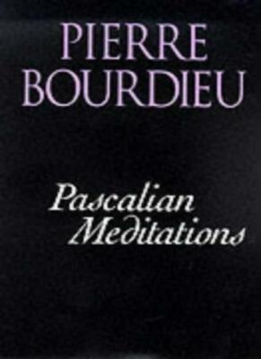 Pascalian Meditations, Bourdieu, Rafalko New 9780745620558 Fast Free Shipping+=