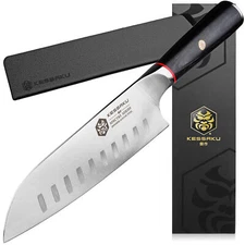 Kessaku 7-Inch Santoku Knife - Spectre Series AUS-8 High Carbon Stainless Steel