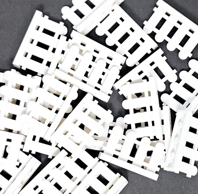 Lego белый забор 1 x 4 x 2 Paled деталь 33303 перила барьер город QTY 24 - Изображение 2 из 2