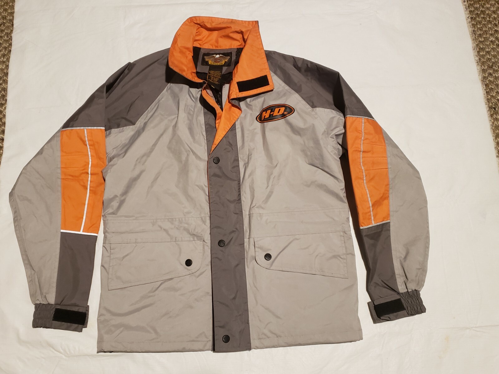 HARLEY DAVIDSON REFLECTIVE RAIN JACKET MOTORCYCLE MEN… Gem