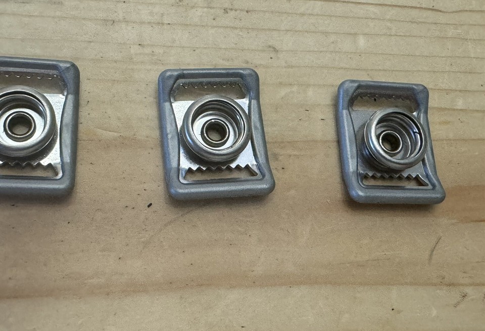 4 Four Riddell Schutt Chin Strap Clips Snaps Gray Grey Buckles eBay