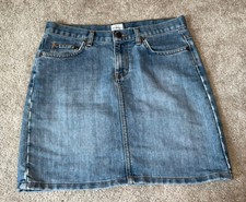 Calvin Klein Women's Blue Denim Short Jean Mini Skirt SZ 7