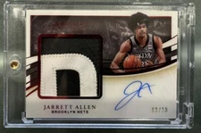 2019-20 Immaculate Jarrett Allen Premium Sick Letter Patch Auto 08 /10