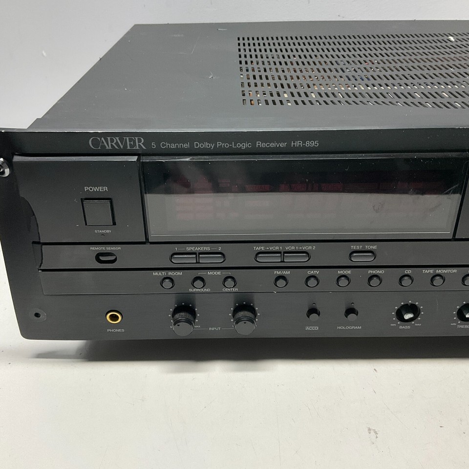 Carver 5 Channel HR-895 Receiver Amplifier Rack Mount Or Handles FOR ...