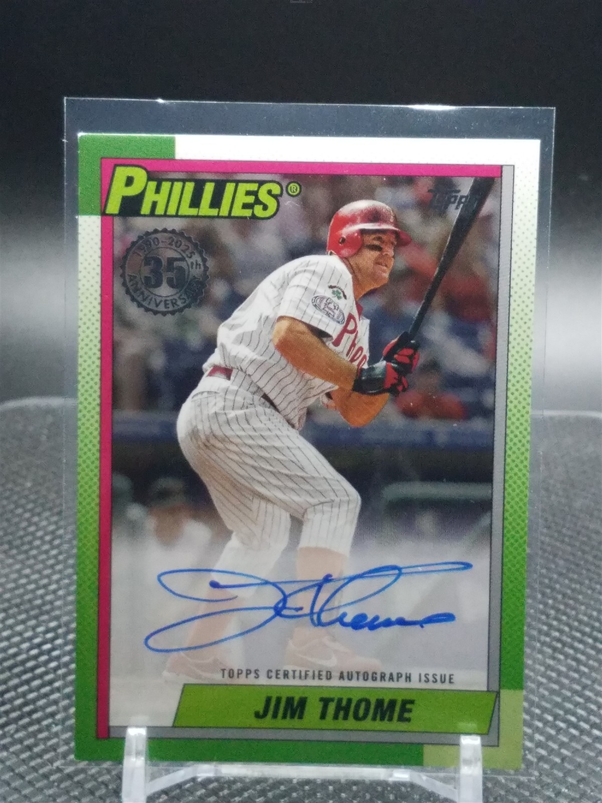 2025 Topps Series 2 Jim Thome 1990 AUTO Superfractor 1/1 One of One Phillies