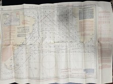1916-1917 US Navy Pilot Chart Oceano Atlantico meridionale #2600 #31 mappa originale 