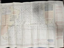 1916-1917 US Navy Pilot Chart South Atlantic Ocean #2600 #31 Original Map 
