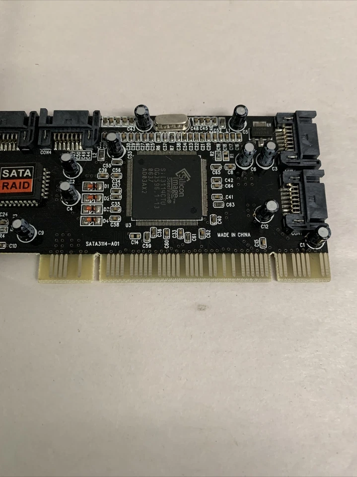 Syba SD-SATA-4P PCI 4-Channel Serial-ATA SATA Raid Controller Card - Image 2 of 4