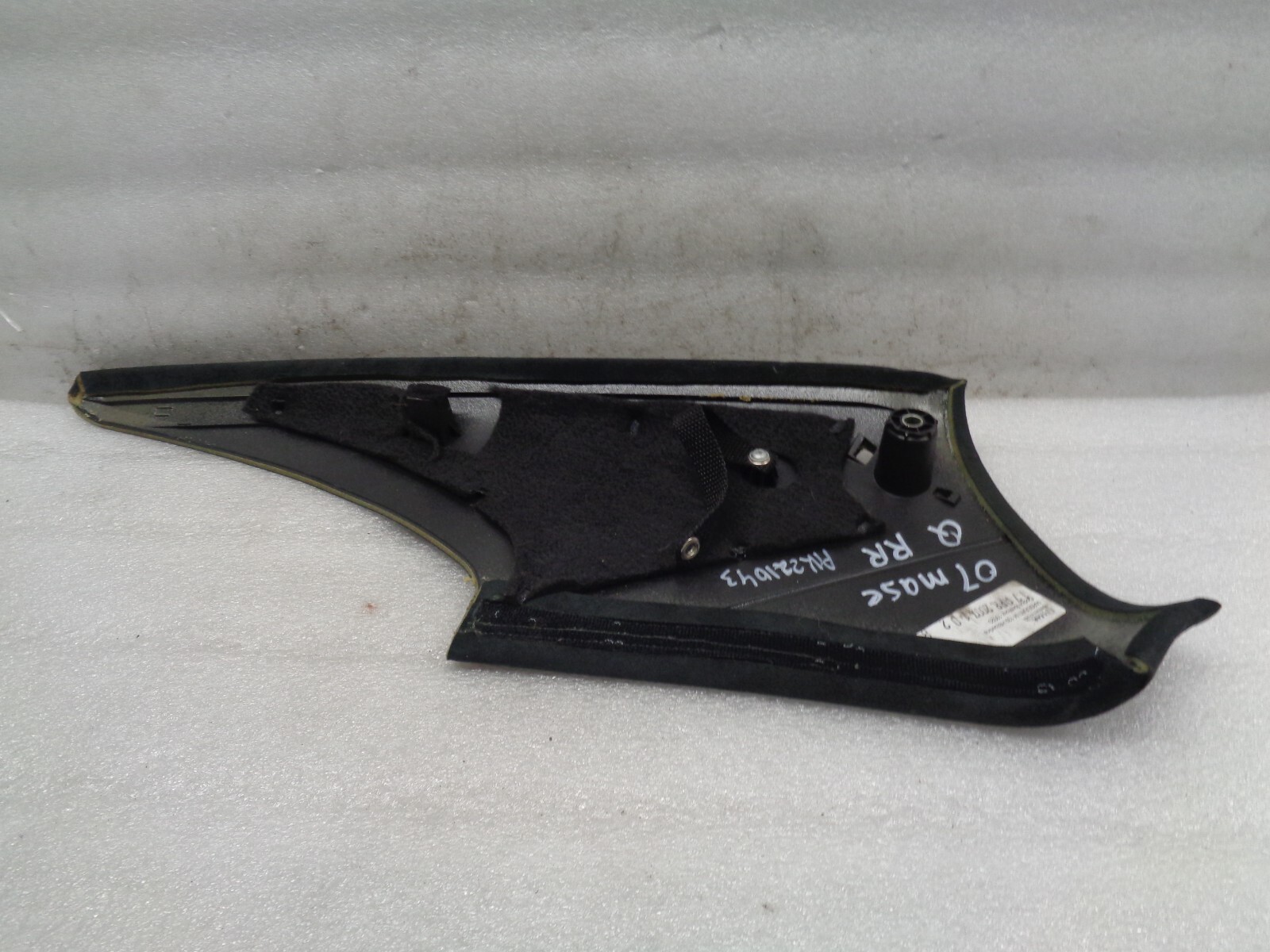 05-08 Maserati Quattroporte Rear Left Driver Upper C Pillar Trim OEM AK221043