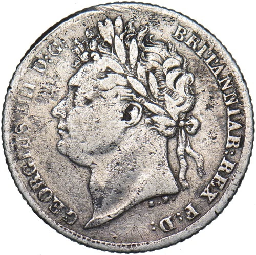 Photo of a 1825 Great Britain Sixpence (1816-1837) from an eBay sale