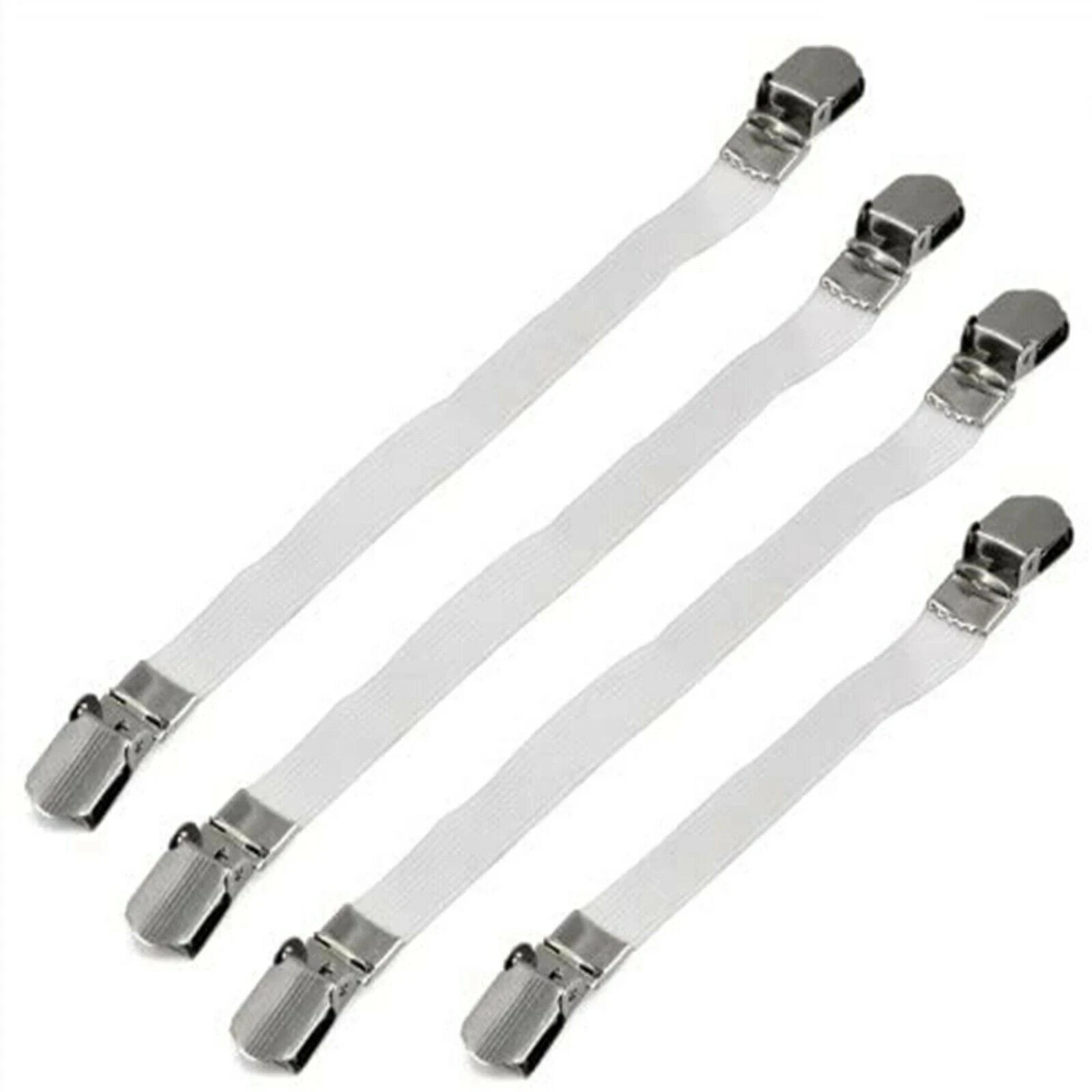 🔥Ironing Board Cover Clips 4 Pack Elastic Fasteners Straps Anti Slip Grip Brace