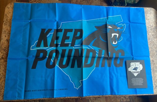 Official 25 anniversary Silver Season patch !!! Also 3x2 Keep Pounding Flag !!!!