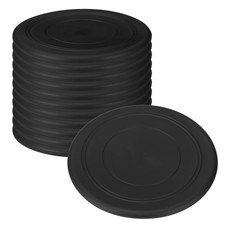 12Pcs 7 Inch Flying Disc Soft Silicone Sports Playing Disk, Black