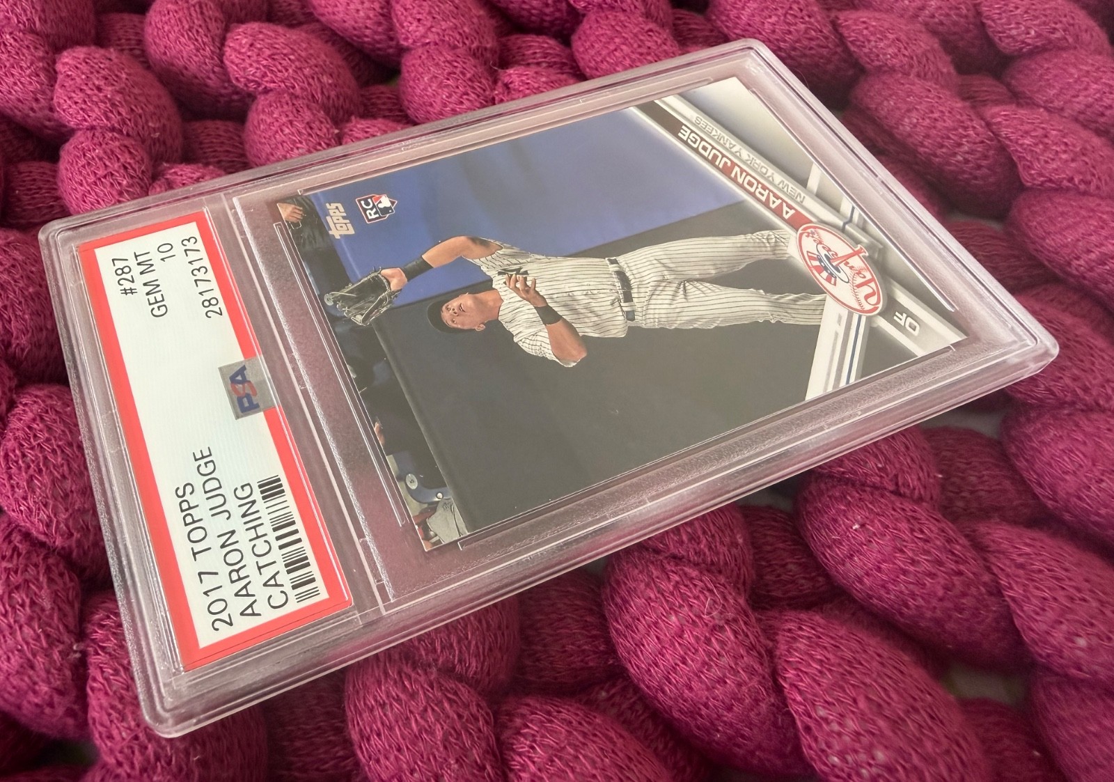 2017 Topps #287 - PSA 10 Aaron Judge Rookie RC Gem Mint New York Yankees 🔥🔥 view 10