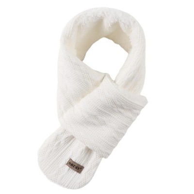 Kids Scarf Fleece Warm Knitted Scarves for Girls Boys Toddler Cold Weather So...