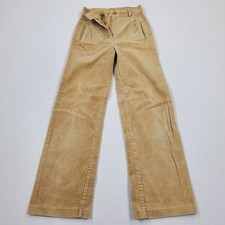 Vintage 60s 70s ALYSSA Girls Youth Sz 8 Corduroy Pants Brown Boot Cut Flare