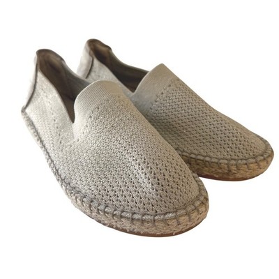 Cole Haan Cloudfeel Espadrille Metallic Knit Slip On Shoes W14239 Champagne 9.5B