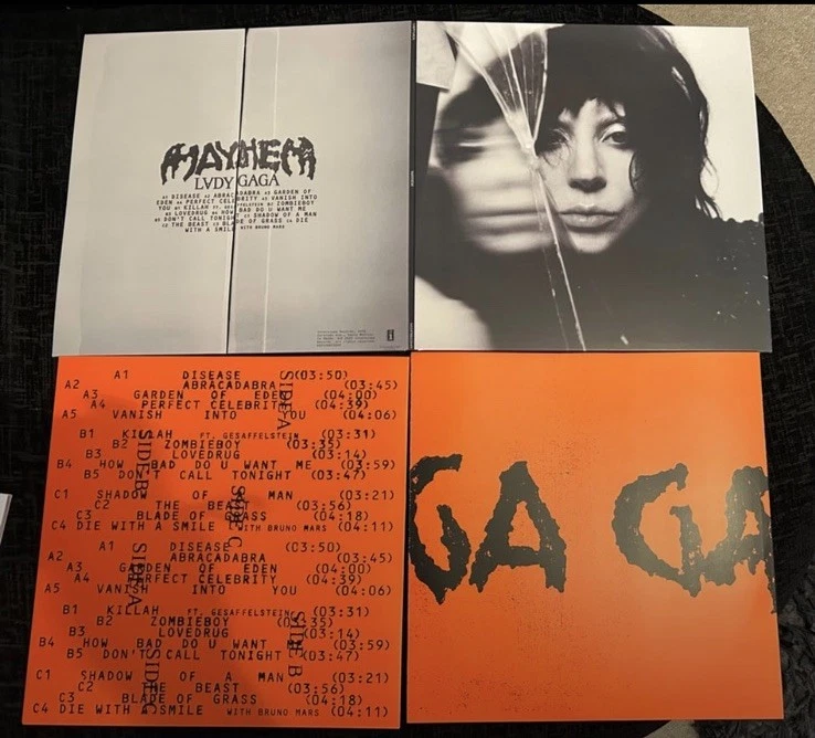 Lady Gaga Mayhem Bad World Split Liquid Filled Vinyl 2LP Blood Records Exclusive - Image 3 of 4