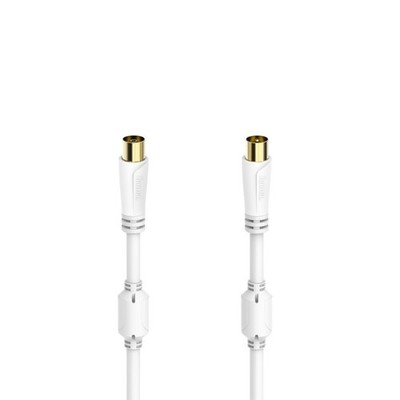 HAMA 100 dB, 7.5 m Koax-Stecker auf Koax-Kupplung, Antennen-Kabel, 7,5