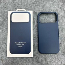 For iPhone 17 Pro Max Original Leather Phone Case With Magsafe - Pacific Blue