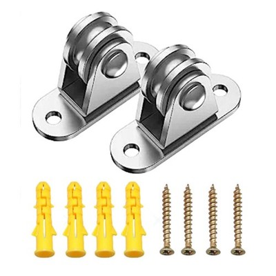 2 Stück Silent Lifting Pulley Block Roller Duplex Bearing Loading 176lb
