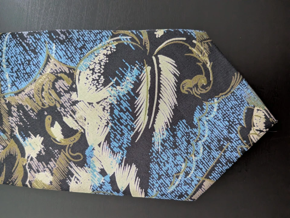 Corbata Paco Rabanne Estampado Floral Tropical Vintage Foto 2 de 4