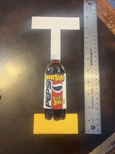 Vintage Pepsi-Cola End Cap Display Sign Shelf Tag Promo Pepsi Big Slam