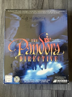 The Pandora Directive Tex Murphy 1996 Vintage Big Box PC Computer Game SEALED