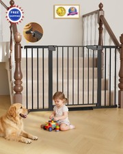 Baby Gate 29.7 x 51.5 Wide Pressure Mounted for Stairs  Doorways Cumbor