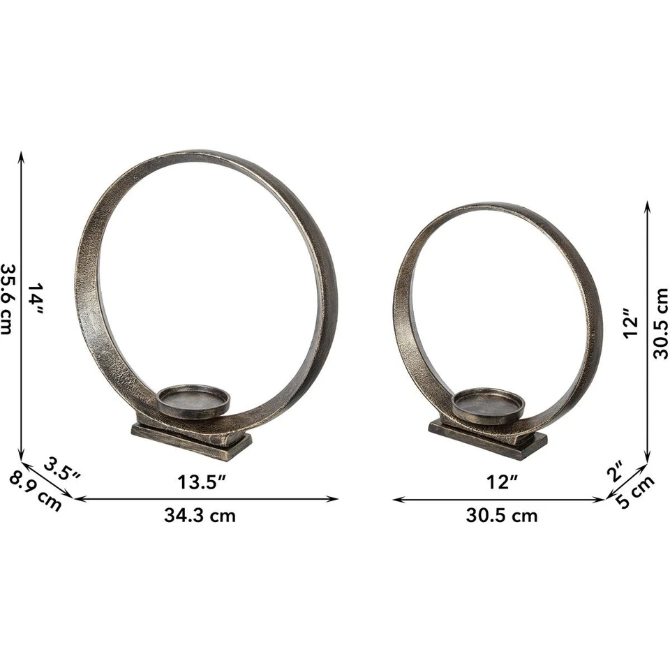 Castiçal A&B Home 84663 Anita 14,5 X 13,5 polegadas - Imagem 2 de 4