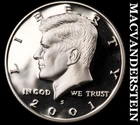 2001-S Silver Kennedy Half Dollar - Choice Gem Proof  Lustrous  #K4198