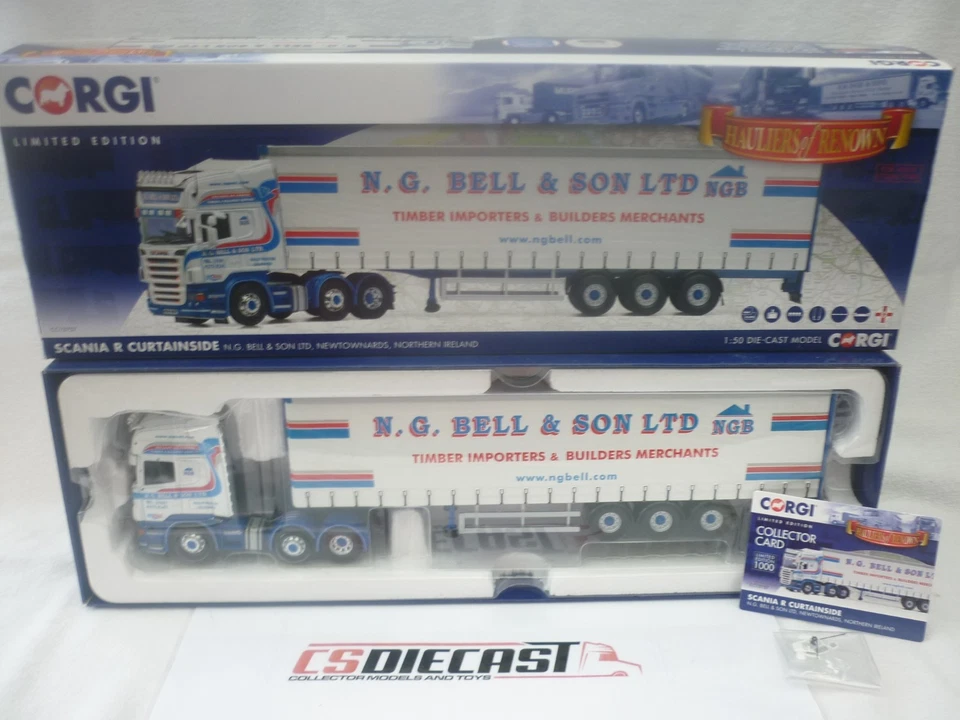 Corgi Modern Truck 1/50 Heavy Haulage CC13757 Scania Topline CurtainN.G Bell - Image 3 of 4