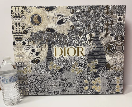 Christian Dior XL boîte de rangement cadeau vide sac à main fourre tout livre sac