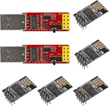 2Pcs Esp8266 Esp-01 USB Adapter Programmer + 5Pcs ESP8266 ESP-01S Wifi Module