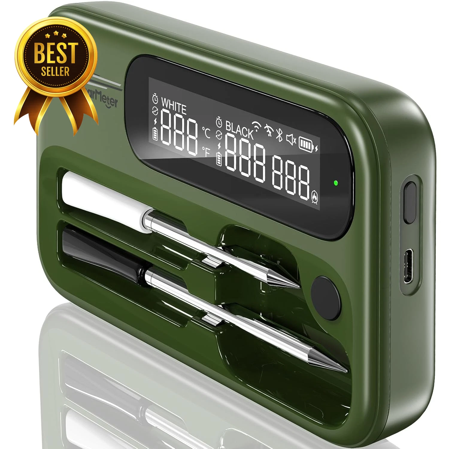 Wireless WiFi Meat Thermometer Digital Smart Cooking Thermometer with Unlimited