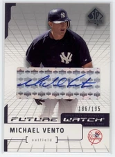 2004 Michael Vento SP Authentic Future Watch  Auto  RC 186/195    #188 (F48)