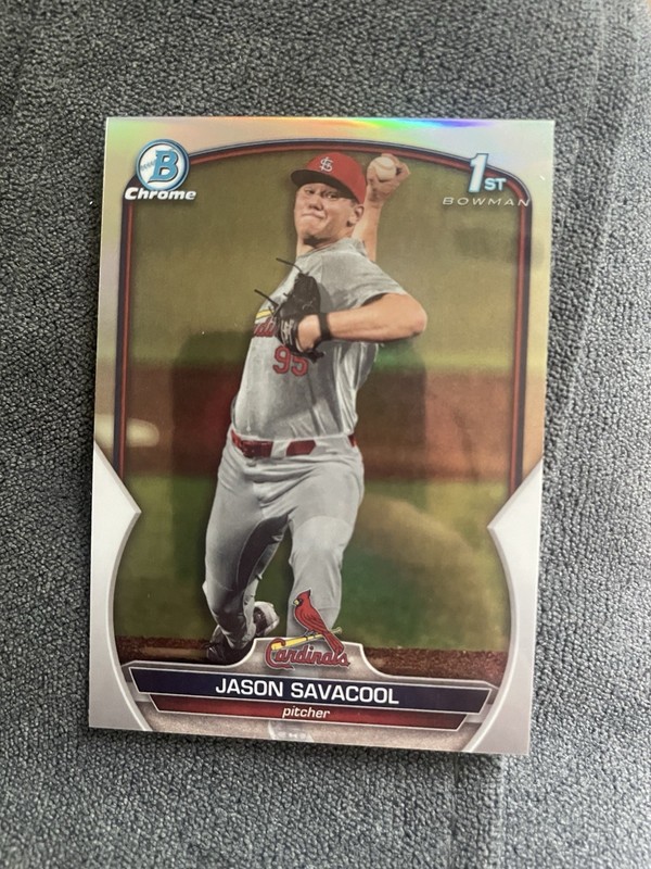 2023 Bowman Draft 1st Chrome Jason Savacool #BDC-200 Refractor (RC)