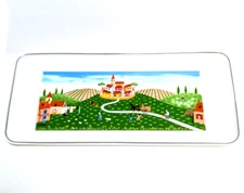 Villeroy & Boch Design Naif Rectangular Porcelain Sandwich Tray 13.5" x 6.25"